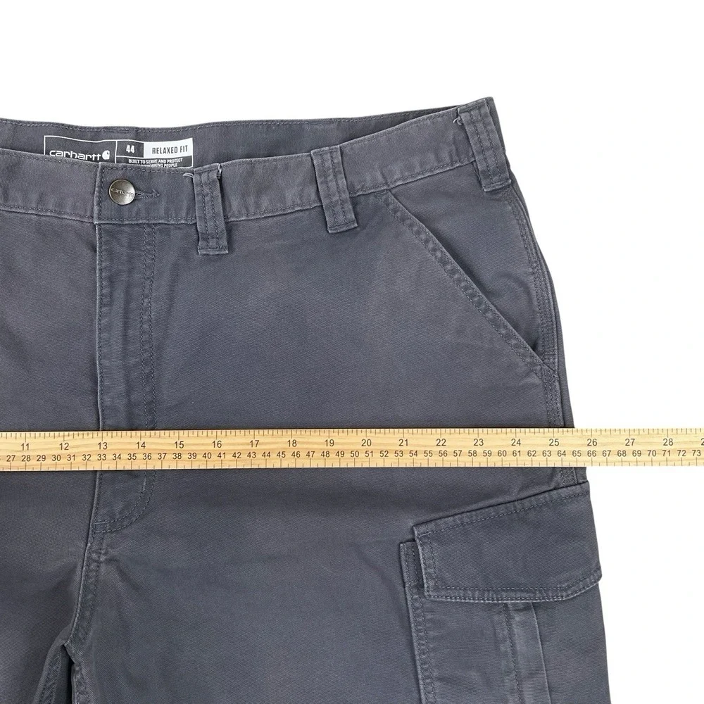 Carhartt Shorts Men 44 (ACTUAL 43x9.5) Gray Cargo Canvas Relaxed Fit